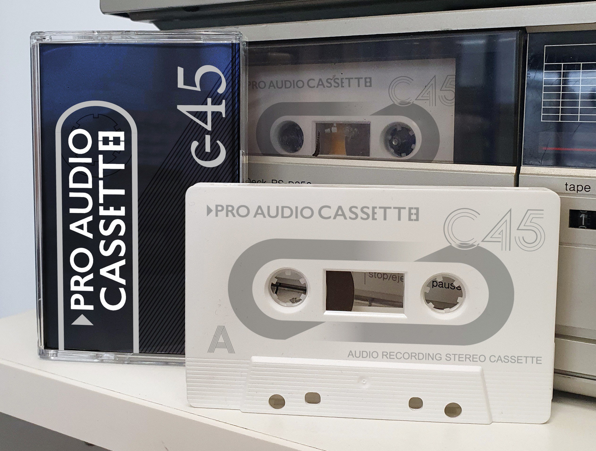 Cassette Audio Vierge Bobine à Bobine - 50 Minutes D'enregistrement, Type I, Boîtier Transparent Inclus